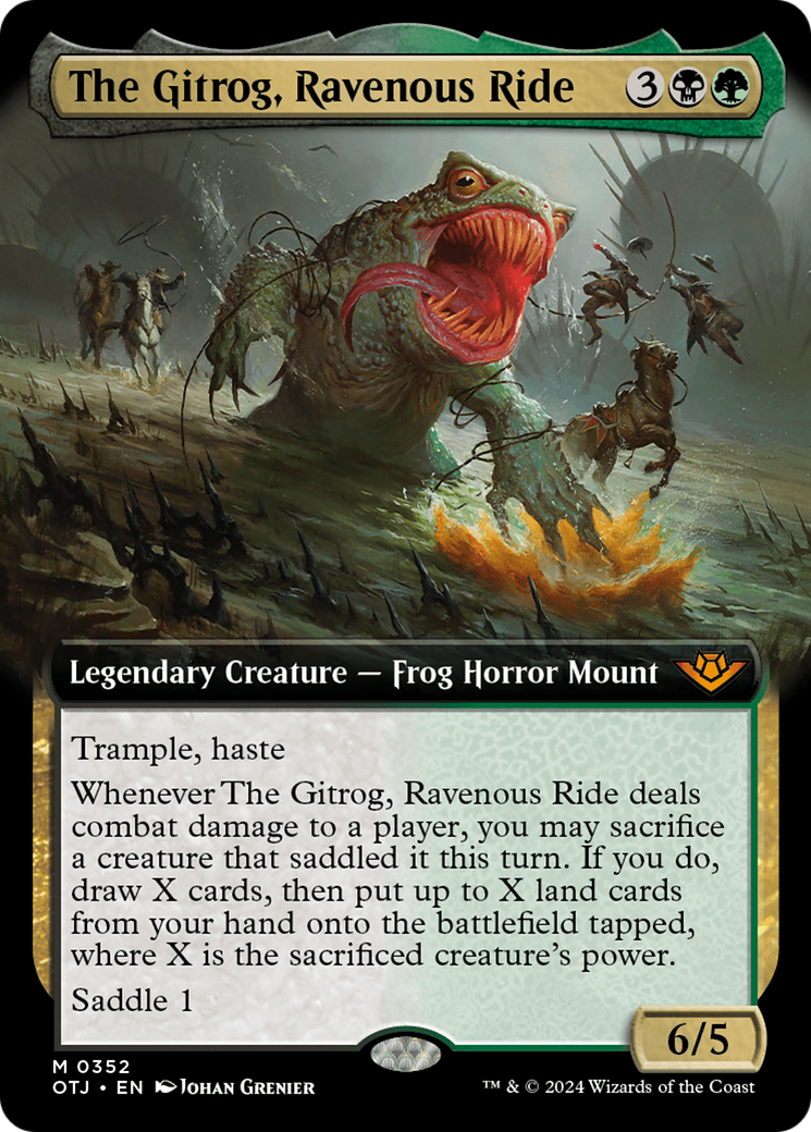 The Gitrog, Ravenous Ride (Extended Art) [Outlaws of Thunder Junction] | Jomio and Rueliete's Cards and Comics