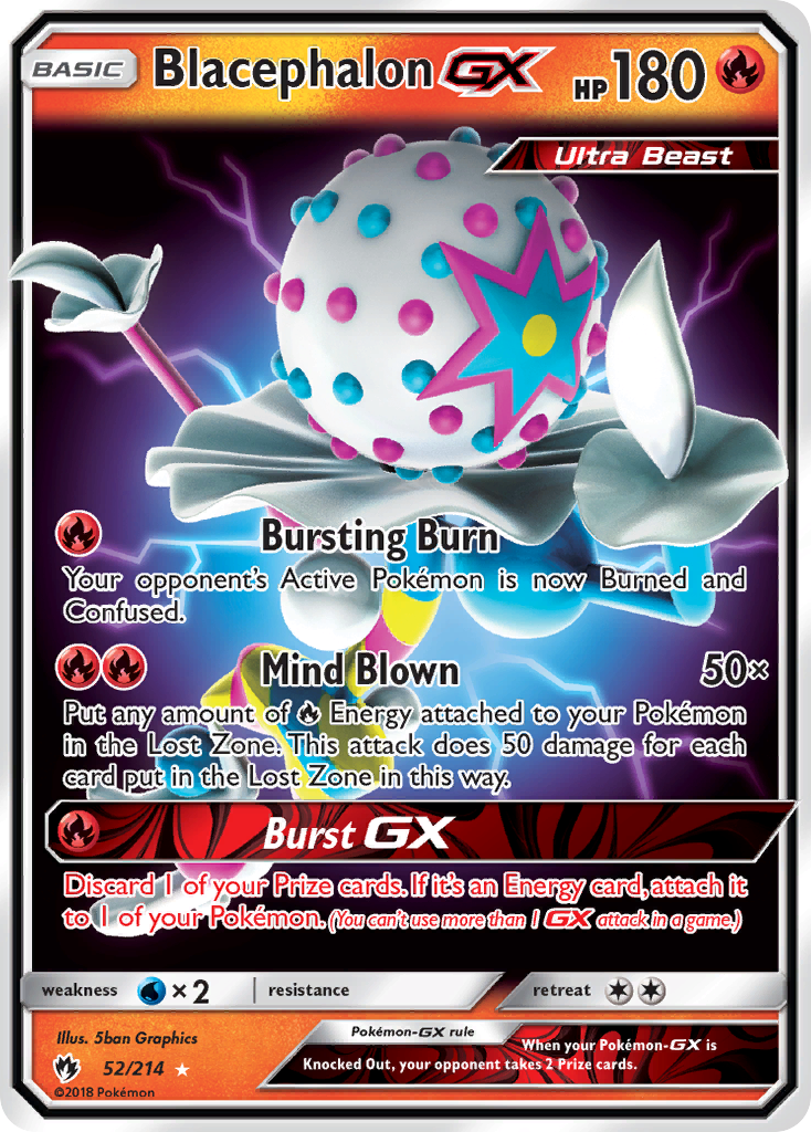 Blacephalon GX (52/214) [Sun & Moon: Lost Thunder] | Jomio and Rueliete's Cards and Comics