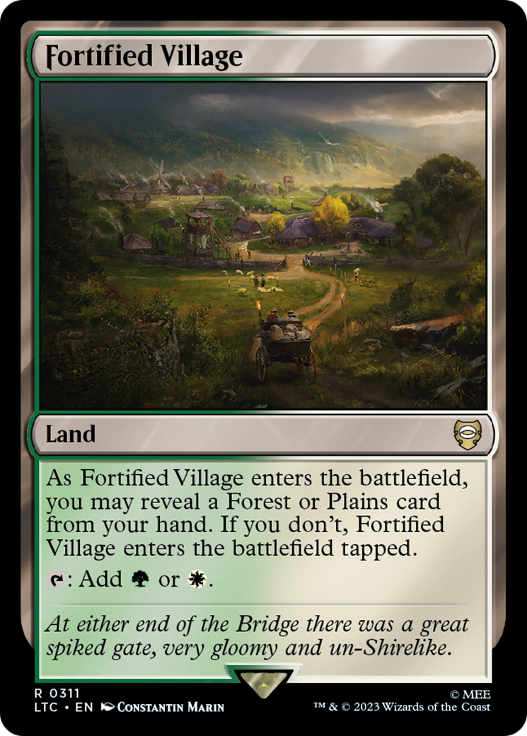 Fortified Village [The Lord of the Rings: Tales of Middle-Earth Commander] | Jomio and Rueliete's Cards and Comics