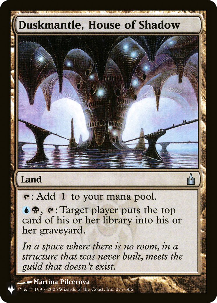 Duskmantle, House of Shadow [The List] | Jomio and Rueliete's Cards and Comics