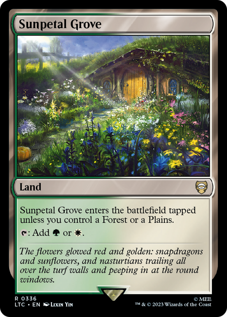Sunpetal Grove [The Lord of the Rings: Tales of Middle-Earth Commander] | Jomio and Rueliete's Cards and Comics