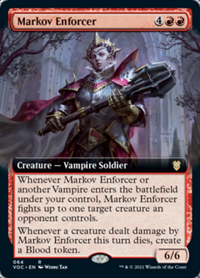 Markov Enforcer (Extended Art) [Innistrad: Crimson Vow Commander] | Jomio and Rueliete's Cards and Comics