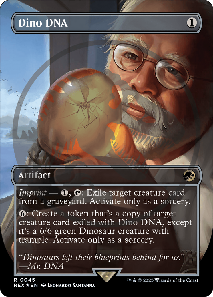 Dino DNA (Emblem) (Borderless) [Jurassic World Collection Tokens] | Jomio and Rueliete's Cards and Comics