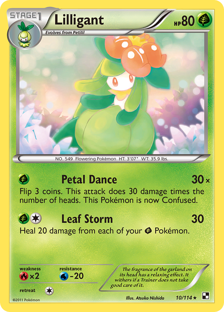 Lilligant (10/114) [Black & White: Base Set] | Jomio and Rueliete's Cards and Comics