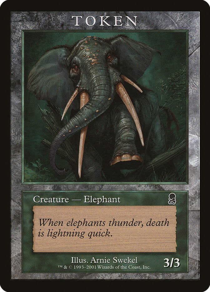 Elephant Token [Magic Player Rewards 2002] | Jomio and Rueliete's Cards and Comics