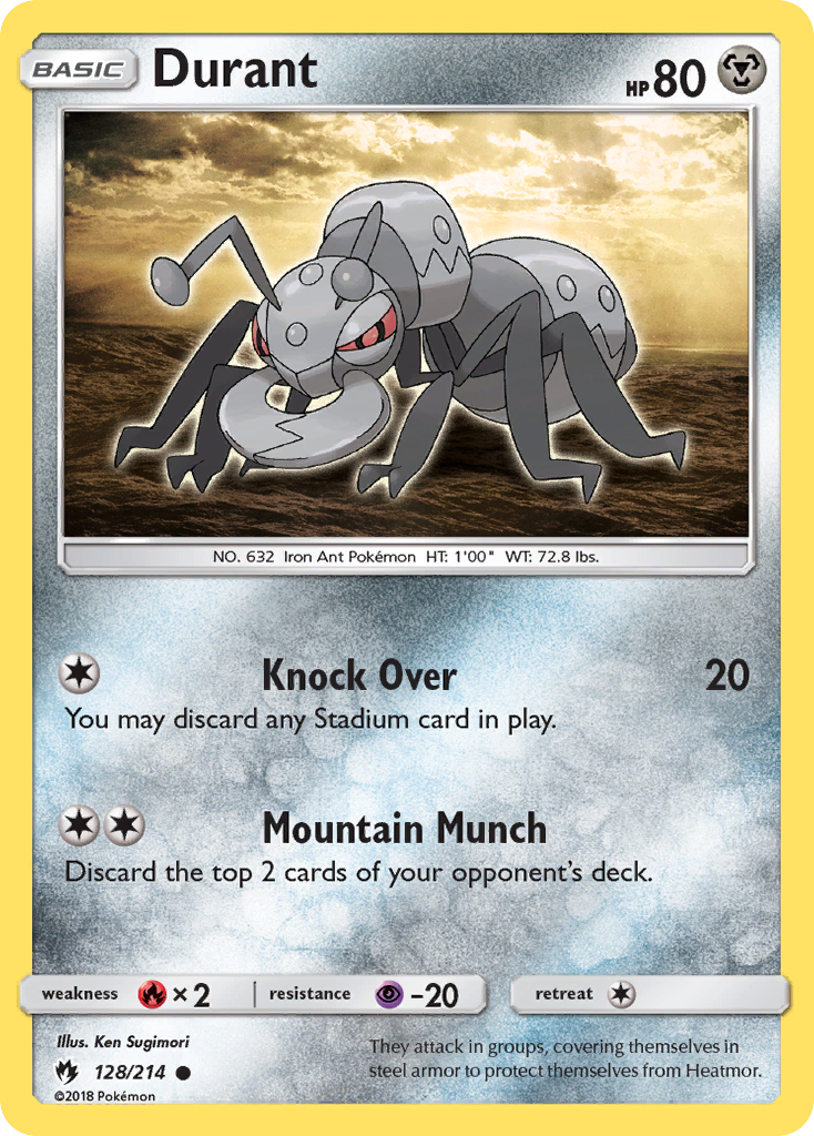 Durant (128/214) [Sun & Moon: Lost Thunder] | Jomio and Rueliete's Cards and Comics