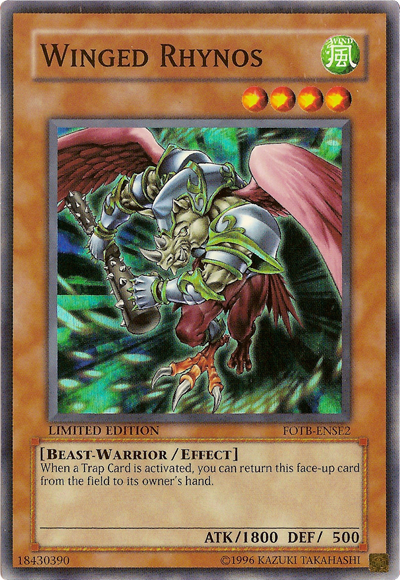 Winged Rhynos [FOTB-ENSE2] Super Rare | Jomio and Rueliete's Cards and Comics