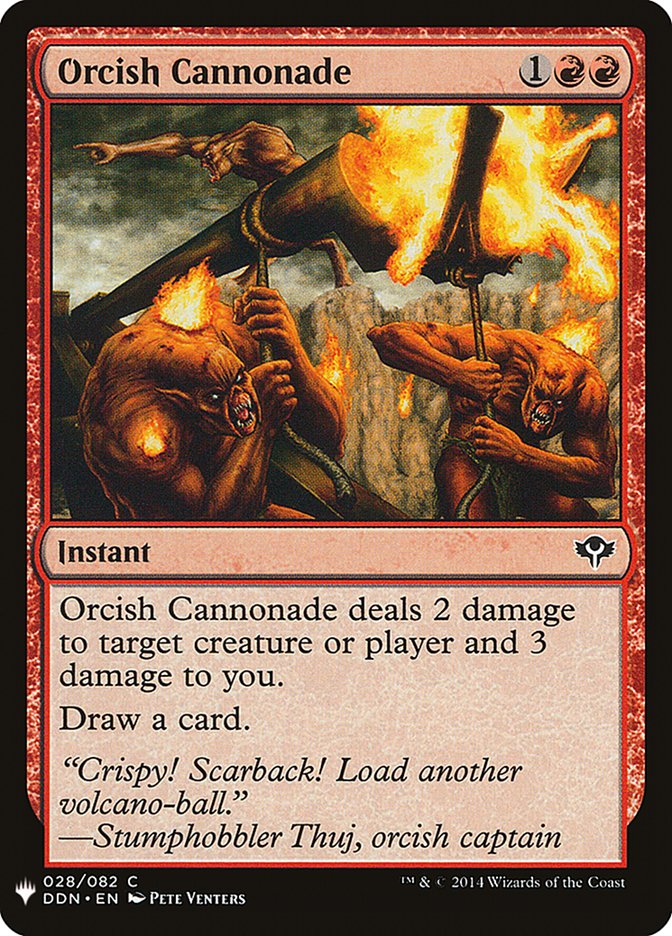 Orcish Cannonade [Mystery Booster] | Jomio and Rueliete's Cards and Comics