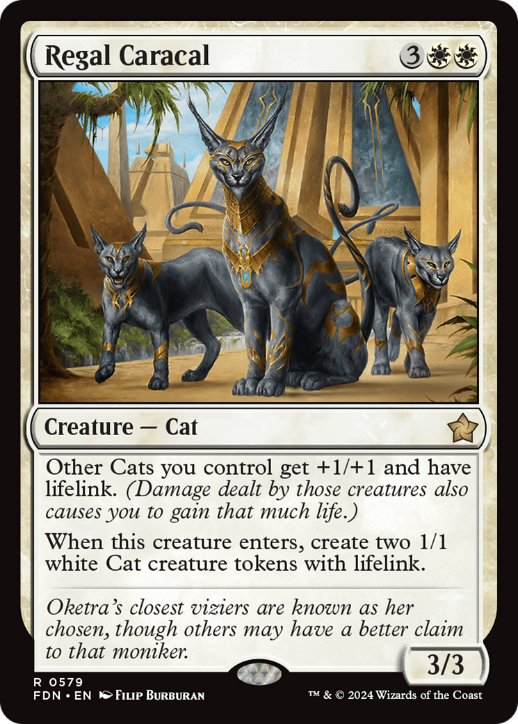 Regal Caracal [Foundations] | Jomio and Rueliete's Cards and Comics