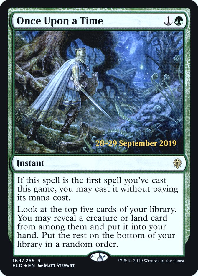 Once Upon a Time [Throne of Eldraine Prerelease Promos] | Jomio and Rueliete's Cards and Comics