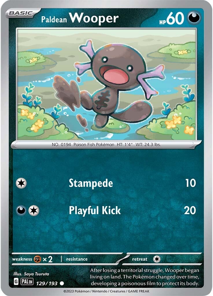 Paldean Wooper (129/193) [Scarlet & Violet: Paldea Evolved] | Jomio and Rueliete's Cards and Comics