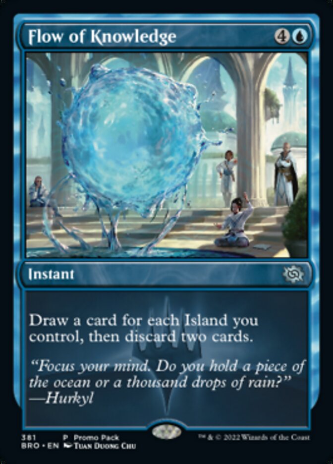 Flow of Knowledge (Promo Pack) [The Brothers' War Promos] | Jomio and Rueliete's Cards and Comics