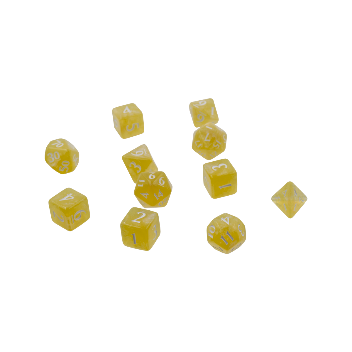Ultra PRO: 11-Dice Set - Eclipse (Lemon Yellow) | Jomio and Rueliete's Cards and Comics