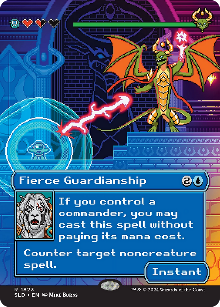 Fierce Guardianship (Rainbow Foil) [Secret Lair Drop Series] | Jomio and Rueliete's Cards and Comics