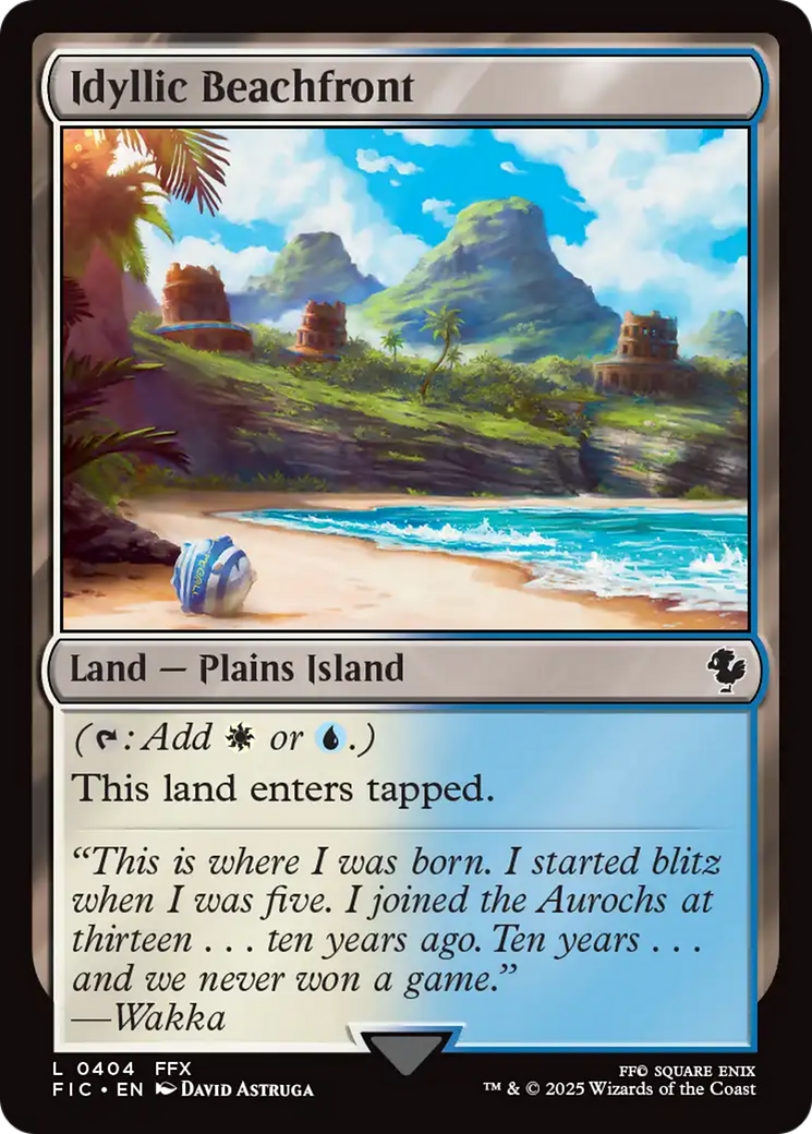 Idyllic Beachfront [FINAL FANTASY Commander] | Jomio and Rueliete's Cards and Comics