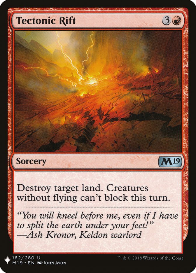 Tectonic Rift [Mystery Booster] | Jomio and Rueliete's Cards and Comics