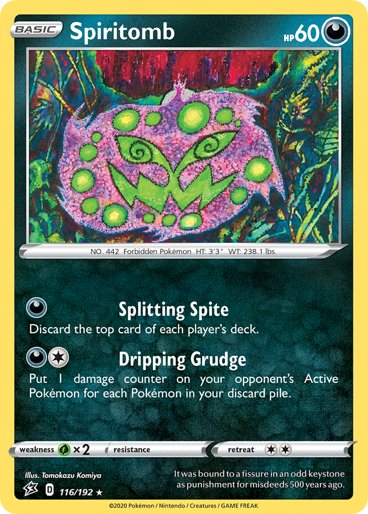 Spiritomb (116/192) [Sword & Shield: Rebel Clash] | Jomio and Rueliete's Cards and Comics