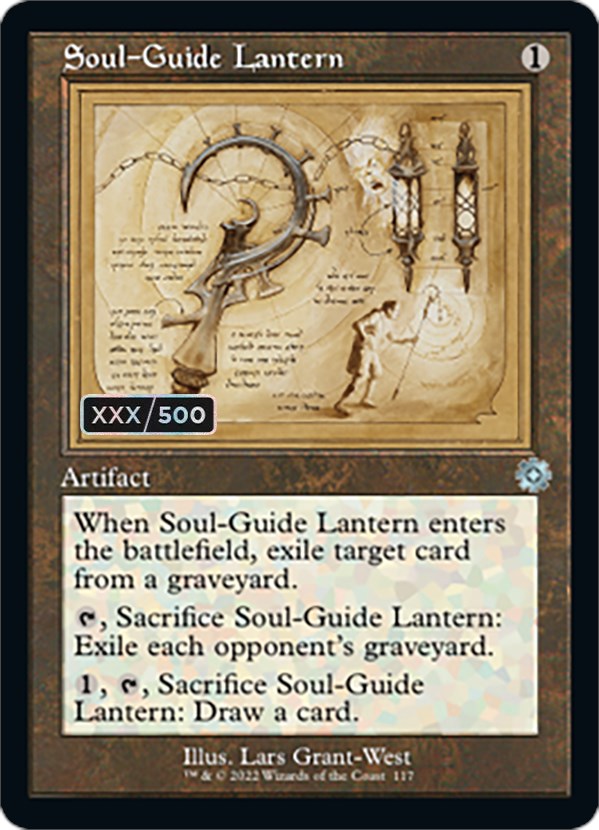 Soul-Guide Lantern (Retro Schematic) (Serialized) [The Brothers' War Retro Artifacts] | Jomio and Rueliete's Cards and Comics