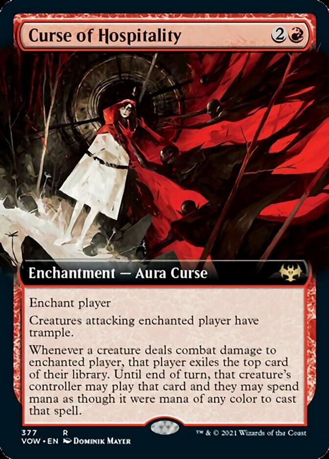 Curse of Hospitality (Extended Art) [Innistrad: Crimson Vow] | Jomio and Rueliete's Cards and Comics