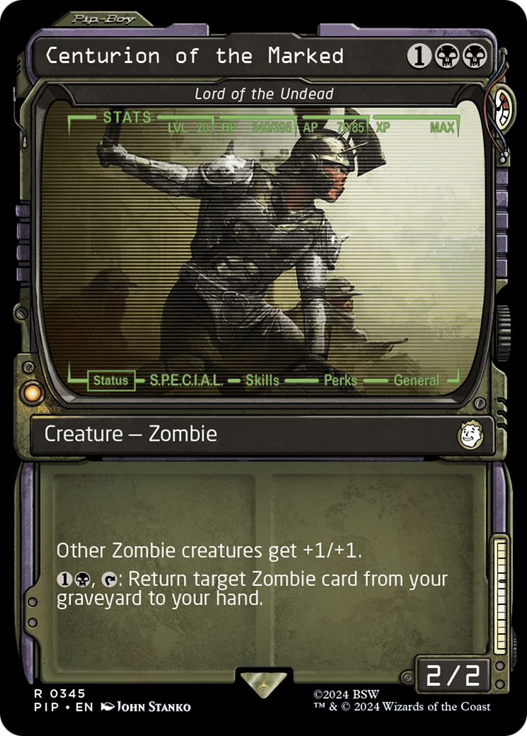 Centurion of the Marked - Lord of the Undead (Showcase) [Fallout] | Jomio and Rueliete's Cards and Comics