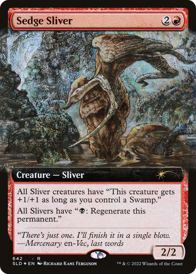 Sedge Sliver (Extended Art) [Secret Lair Drop Promos] | Jomio and Rueliete's Cards and Comics