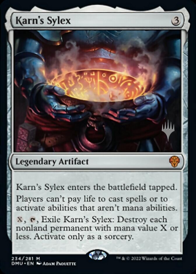 Karn's Sylex (Promo Pack) [Dominaria United Promos] | Jomio and Rueliete's Cards and Comics