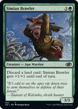 Simian Brawler [Jumpstart 2022] | Jomio and Rueliete's Cards and Comics