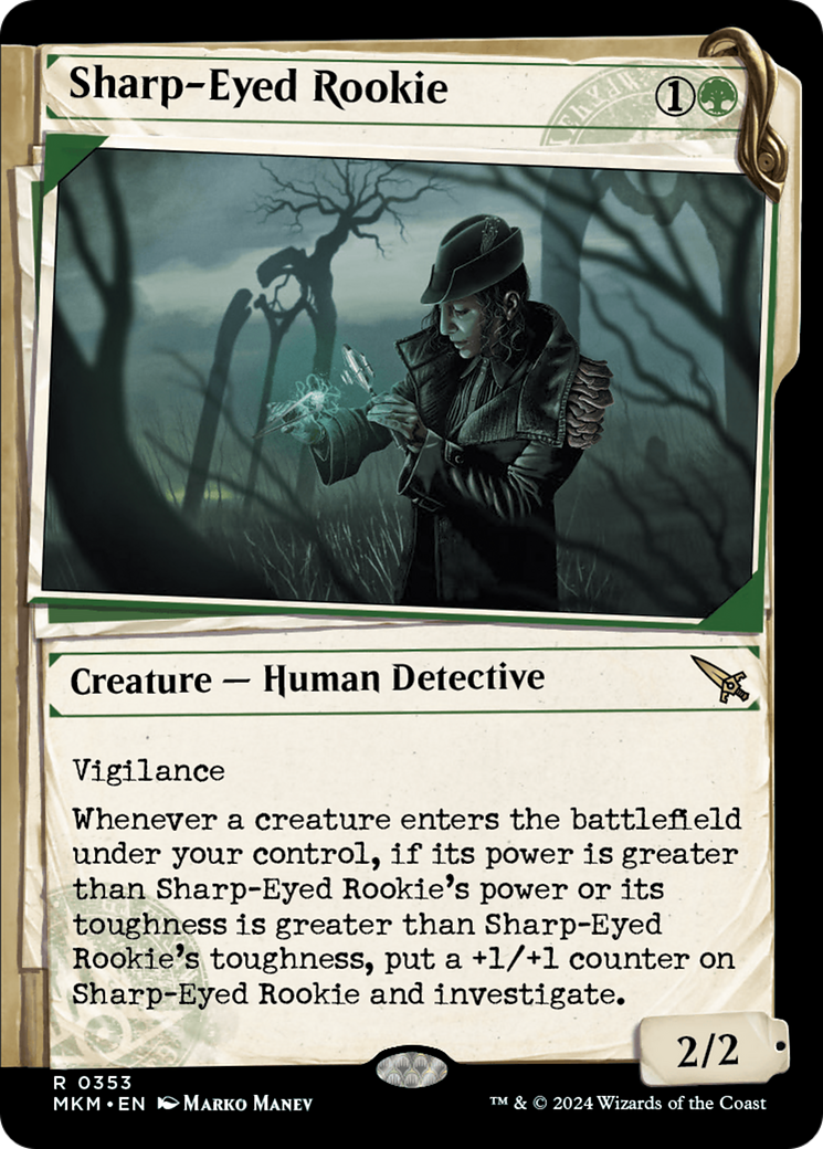 Sharp-Eyed Rookie (Showcase) [Murders at Karlov Manor] | Jomio and Rueliete's Cards and Comics