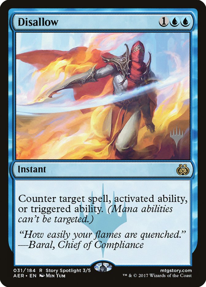 Disallow (Promo Pack) [Aether Revolt Promos] | Jomio and Rueliete's Cards and Comics