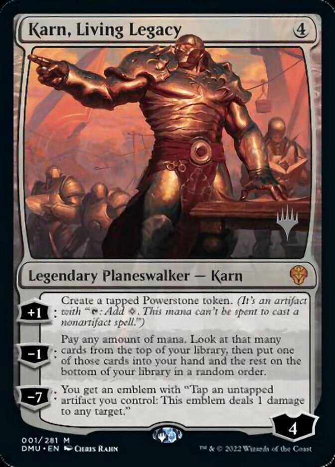 Karn, Living Legacy (Promo Pack) [Dominaria United Promos] | Jomio and Rueliete's Cards and Comics