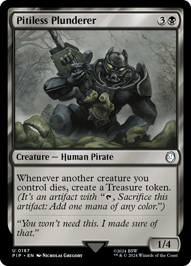 Pitiless Plunderer [Fallout] | Jomio and Rueliete's Cards and Comics