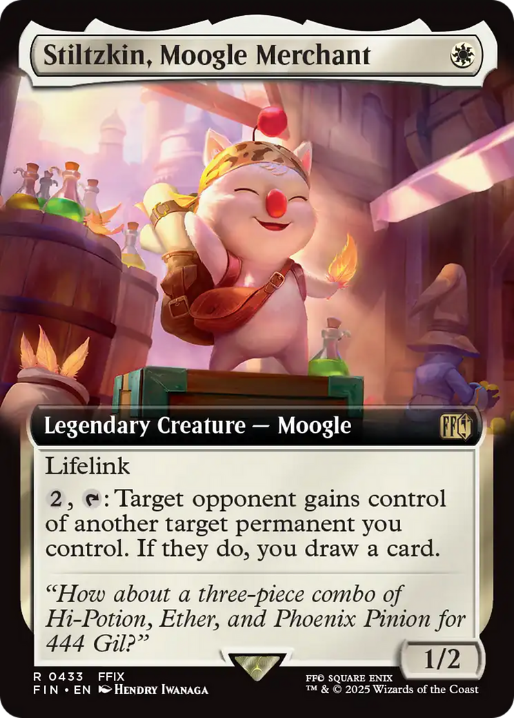 Stiltzkin, Moogle Merchant (Extended Art) [FINAL FANTASY] | Jomio and Rueliete's Cards and Comics