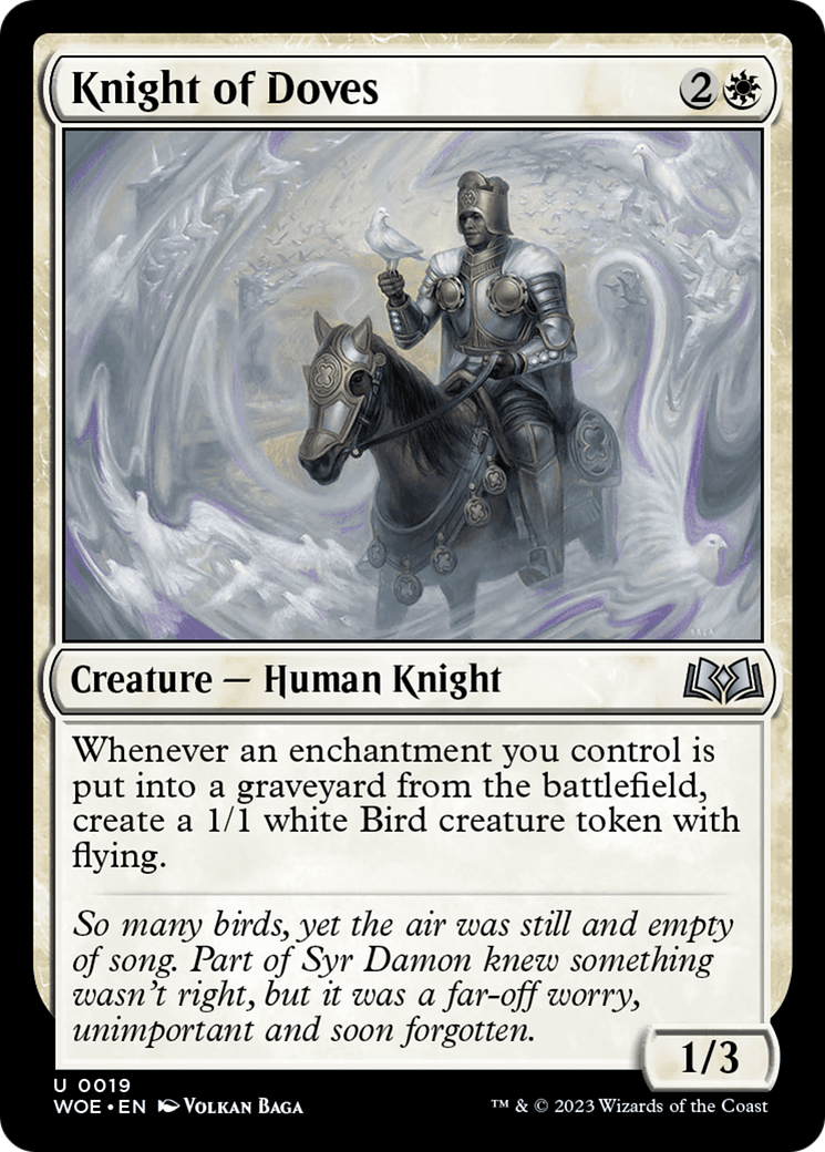 Knight of Doves [Wilds of Eldraine] | Jomio and Rueliete's Cards and Comics