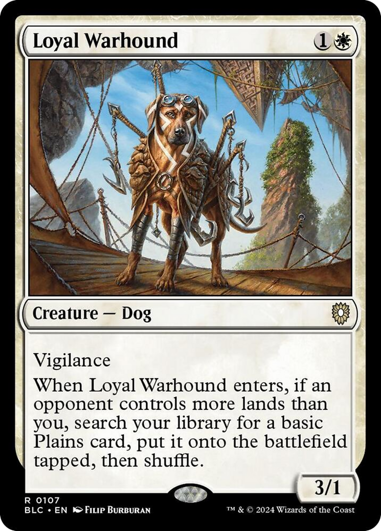 Loyal Warhound [Bloomburrow Commander] | Jomio and Rueliete's Cards and Comics