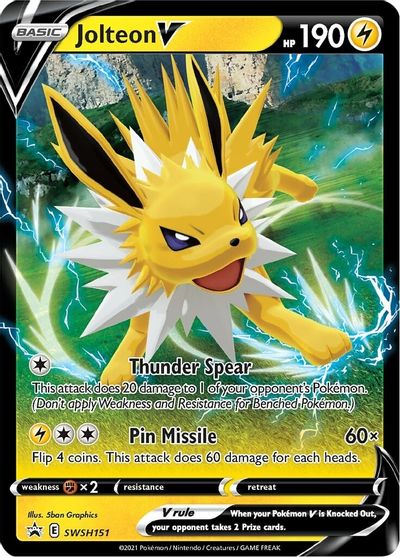 Jolteon V (SWSH151) [Sword & Shield: Black Star Promos] | Jomio and Rueliete's Cards and Comics