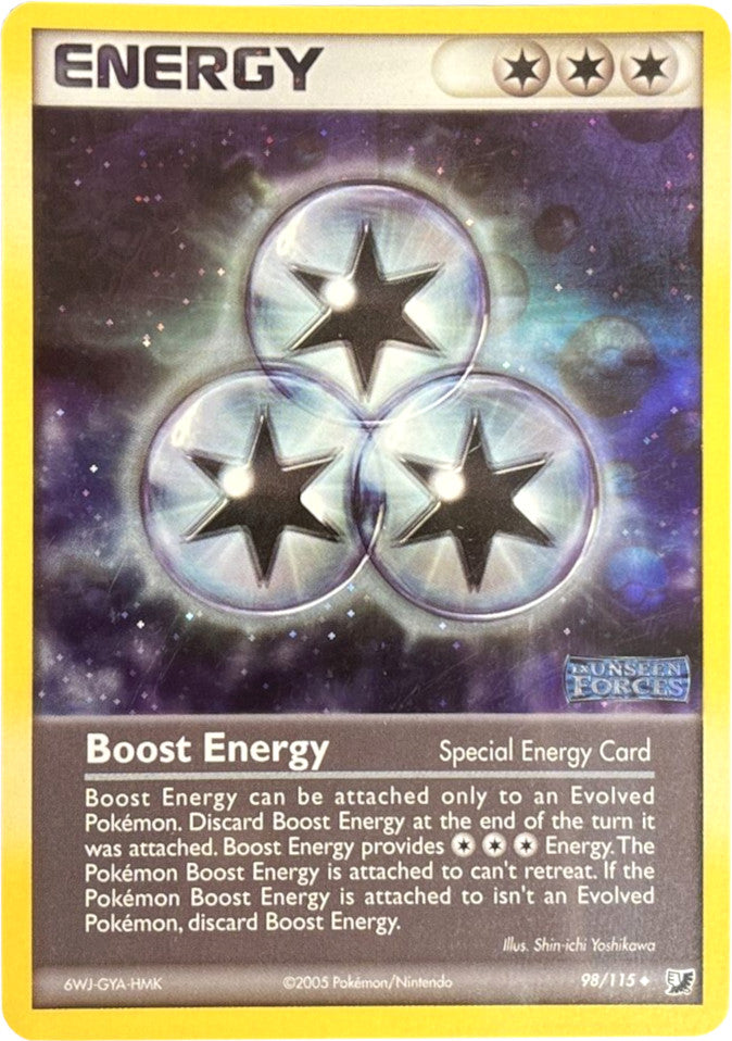 Boost Energy (98/115) (Stamped) [EX: Unseen Forces] | Jomio and Rueliete's Cards and Comics