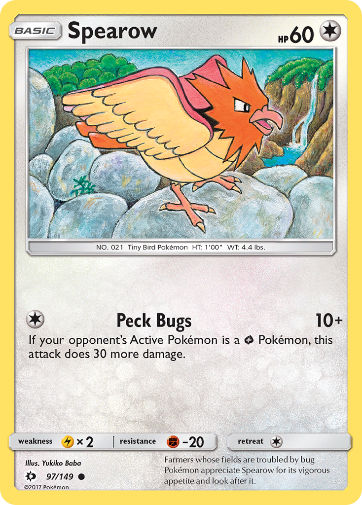 Spearow (97/149) [Sun & Moon: Base Set] | Jomio and Rueliete's Cards and Comics