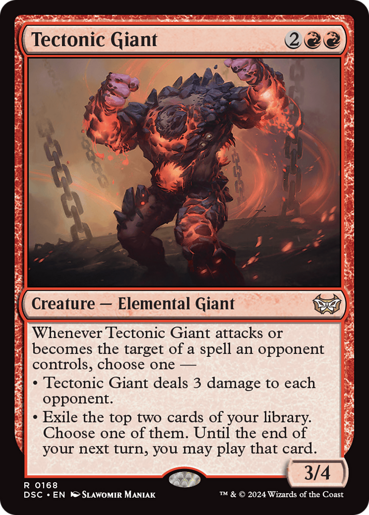 Tectonic Giant [Duskmourn: House of Horror Commander] | Jomio and Rueliete's Cards and Comics