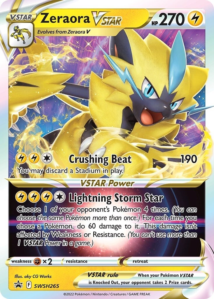 Zeraora VSTAR (SWSH265) [Sword & Shield: Black Star Promos] | Jomio and Rueliete's Cards and Comics