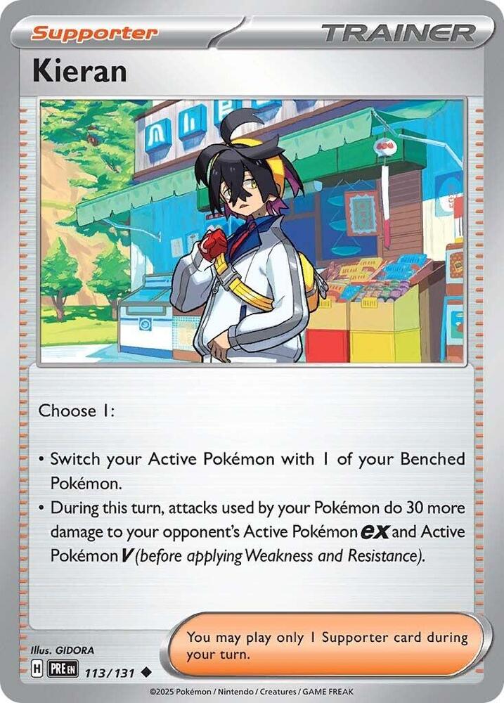 Kieran (113/131) [Scarlet & Violet: Prismatic Evolutions] | Jomio and Rueliete's Cards and Comics