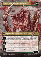 Grist, Voracious Larva // Grist, the Plague Swarm (Borderless) (Textured Foil) [Modern Horizons 3] | Jomio and Rueliete's Cards and Comics