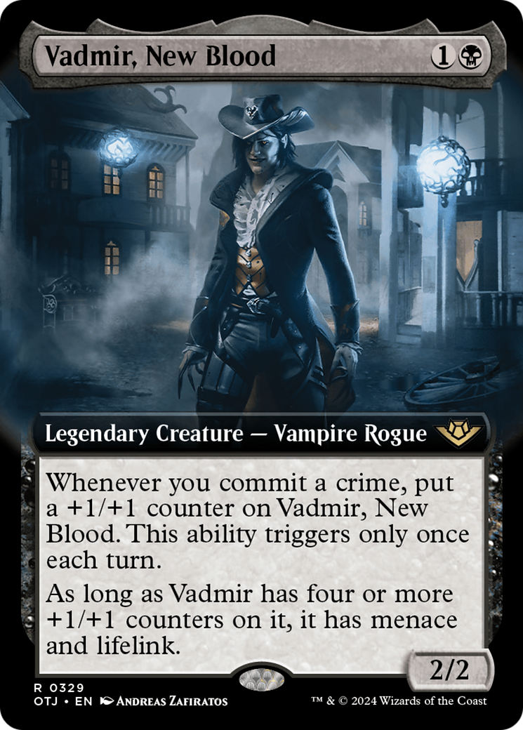 Vadmir, New Blood (Extended Art) [Outlaws of Thunder Junction] | Jomio and Rueliete's Cards and Comics