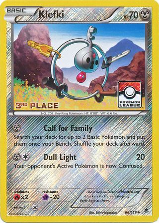 Klefki (66/119) (League Promo 3rd Place) [XY: Phantom Forces] | Jomio and Rueliete's Cards and Comics