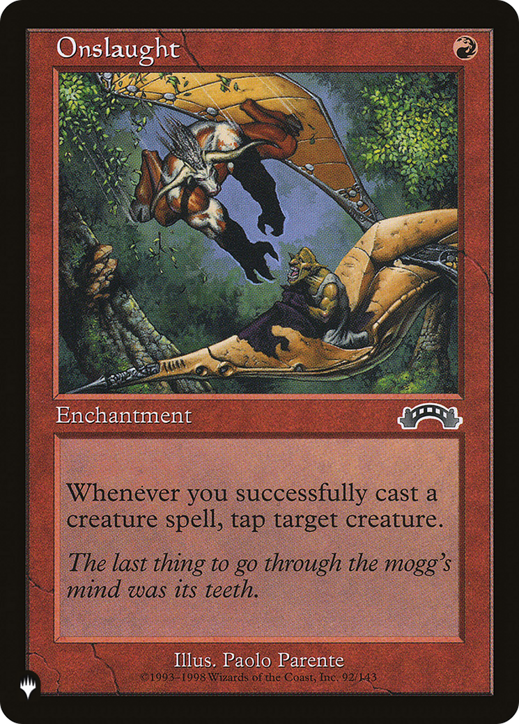 Onslaught [The List] | Jomio and Rueliete's Cards and Comics