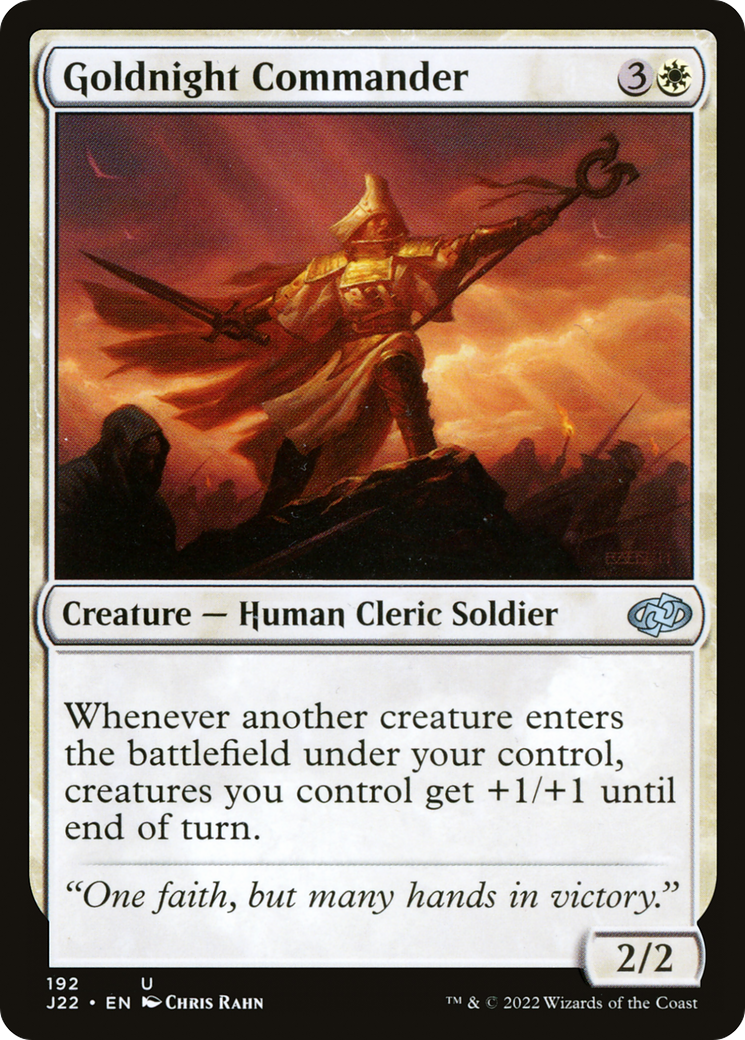 Goldnight Commander [Jumpstart 2022] | Jomio and Rueliete's Cards and Comics