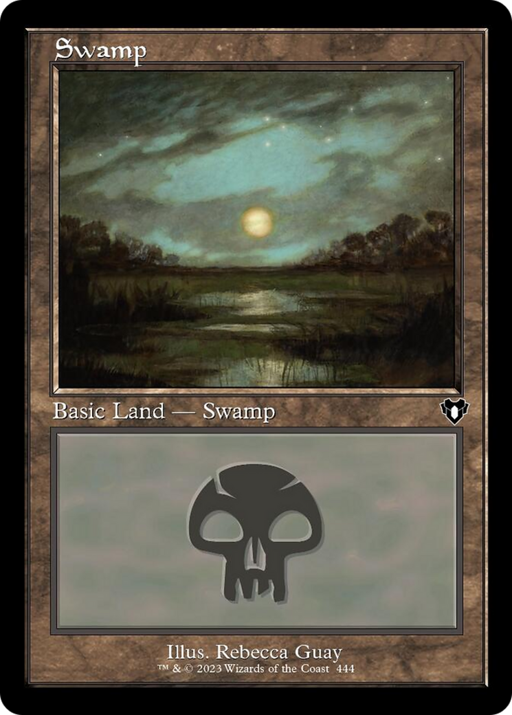 Swamp (444) (Retro) [Commander Masters] | Jomio and Rueliete's Cards and Comics