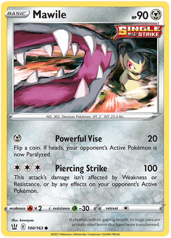 Mawile (100/163) [Sword & Shield: Battle Styles] | Jomio and Rueliete's Cards and Comics