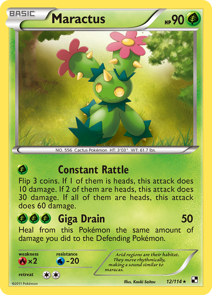 Maractus (12/114) [Black & White: Base Set] | Jomio and Rueliete's Cards and Comics