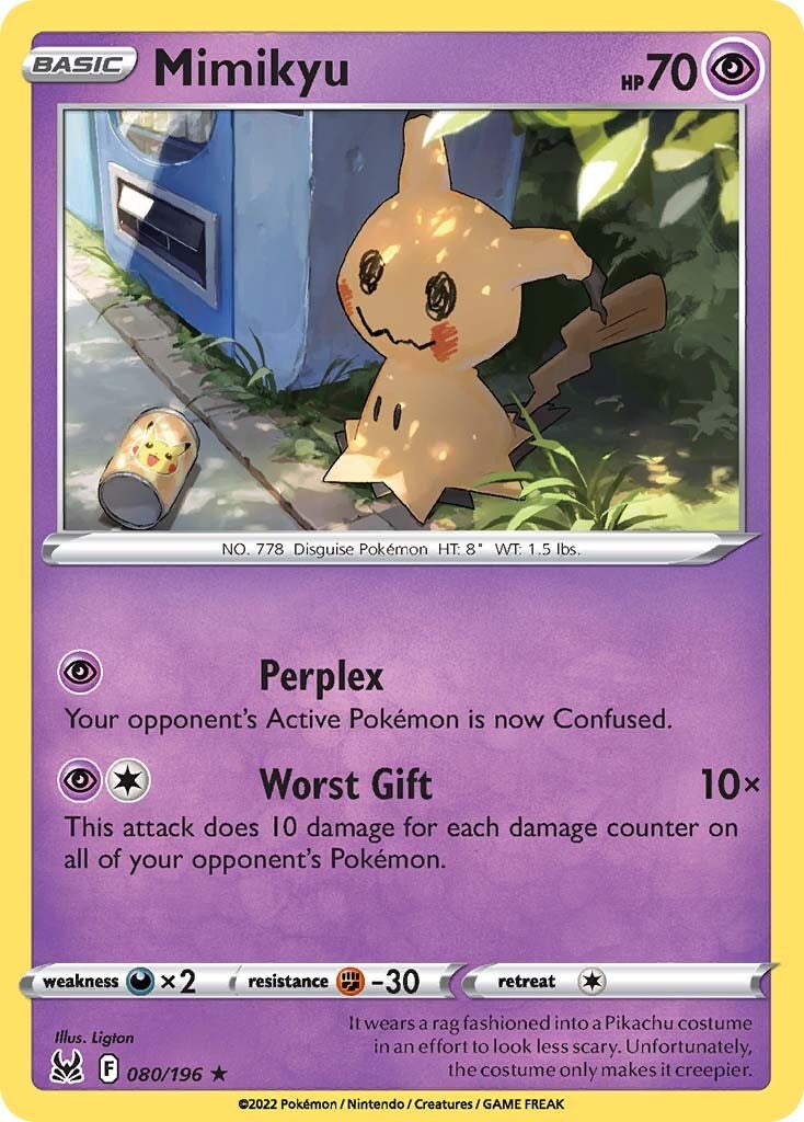 Mimikyu (080/196) [Sword & Shield: Lost Origin] | Jomio and Rueliete's Cards and Comics