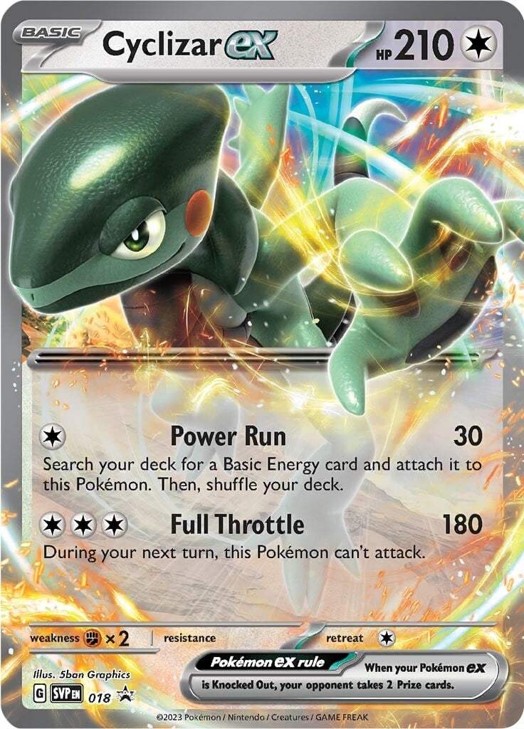 Cyclizar ex (018) (Jumbo Card) [Scarlet & Violet: Black Star Promos] | Jomio and Rueliete's Cards and Comics